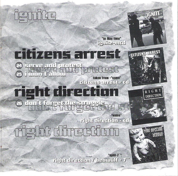 CD Punk Various Hold Your Ground CD, Comp, P/Unofficial, RE 1994 Hardcore, Punk - Picture 5 of 5